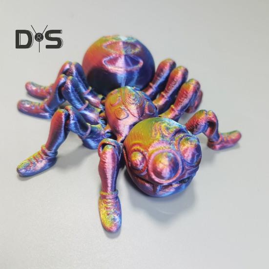 Spider Model 3D Printed Action Toy Realistic Looking Vibrant Color Insect Spider Fidget Toy Photography Prop