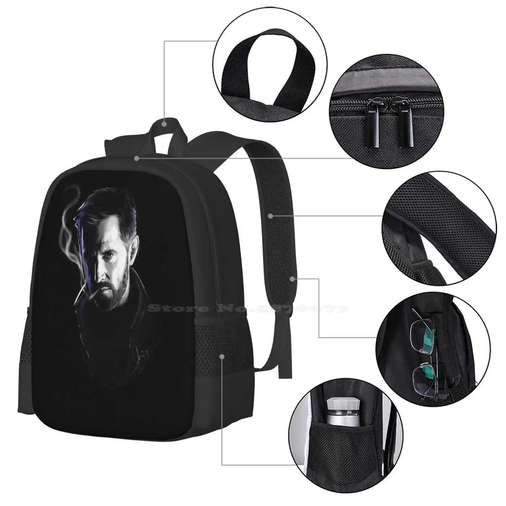 Needed Gifts Richard Armitage-Smokin Hot Christmas Holiday School Bags Travel Laptop Backpack Needed Richard Armitage Smokin