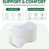 Knee Pillow for Side Sleepers with Straps Soft Memory Foam Leg Knee Pillow for Hip Pain Back Pain Knee Support Pillow