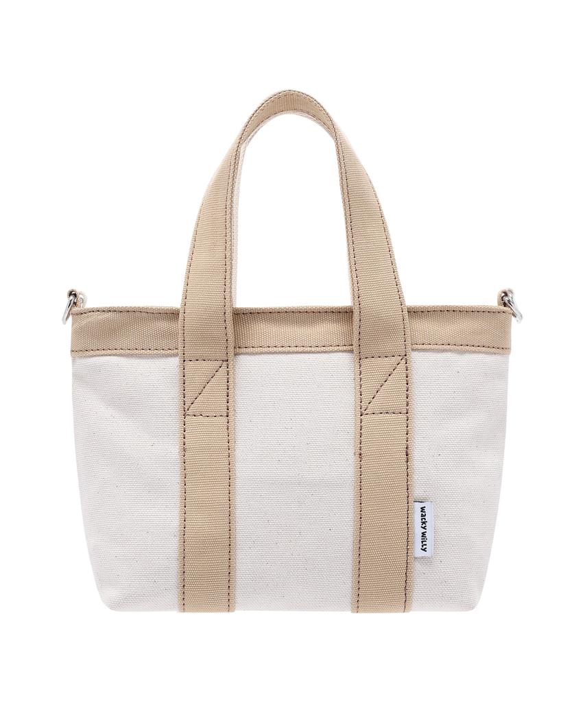 Wacky Willy Canvas Mini Tote Bag Beige