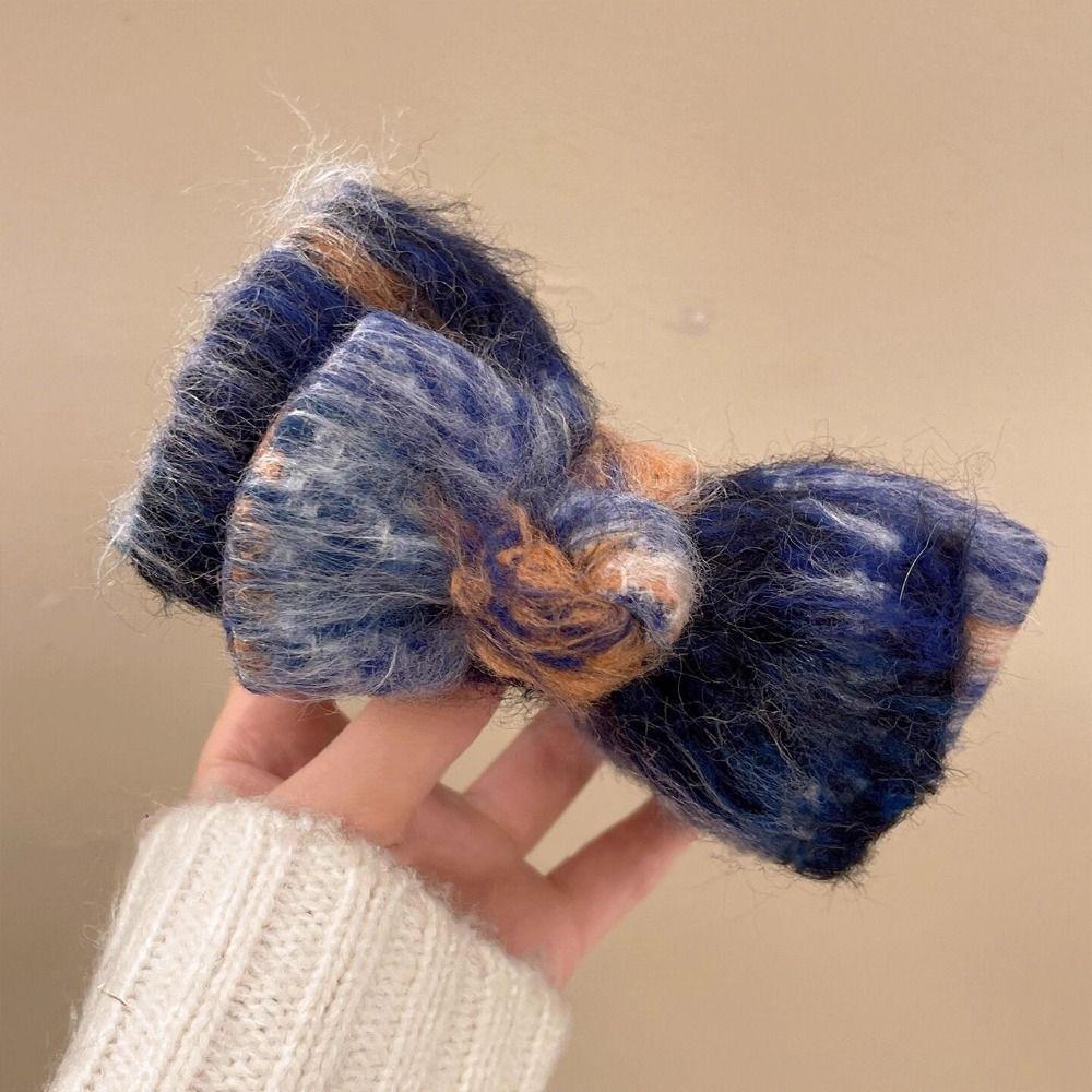 Sweet Fabric Bowknot Hair Claws Korean Style Women Hair Clips Durable Bow Claw Clip  for Women Updo