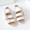Summer Kids Children Sandals Fashion Big Flower Girls Flat Pricness Shoes