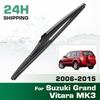 Rear Windshield Wipers Blades,Premium All-Season Wiper Blades Replacement For Suzuki Grand Vitara MK3 2006-2015