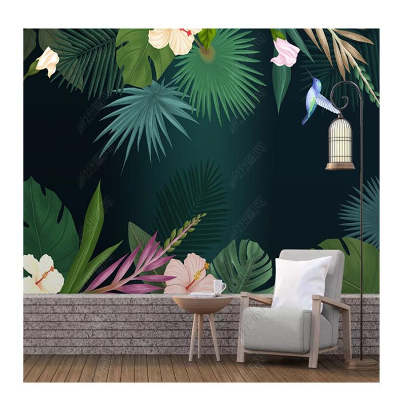 

European Wallpapers For Living Room Tropical Plant Leaves Mural TV Background Wall Paper Home Decor 200 cm(W) x 140 cm(H)
