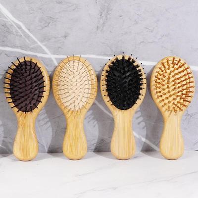 Bamboo Scalp Massage Air Cushion Comb with Steel Needles and Nylon Teeth