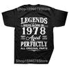 Novelty Vintage 1978 Funny 47 Years Old 47th Tee Tops Round Neck Short-Sleeve Fashion Tshirt Clothing Casual Basic T-shirts