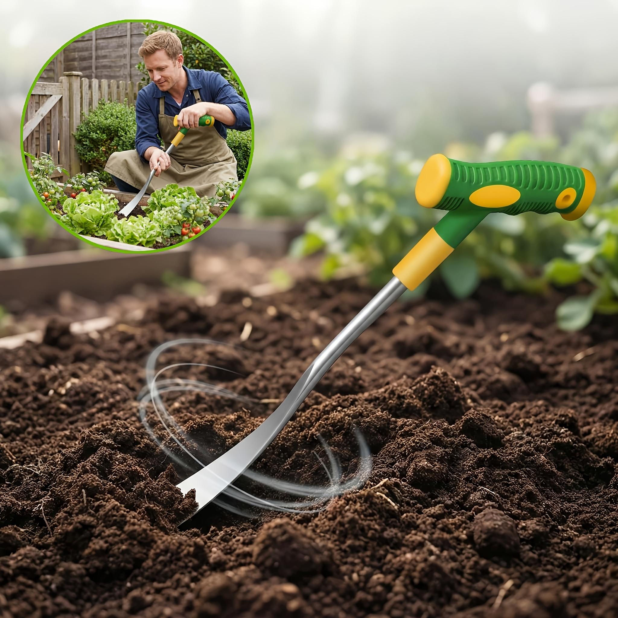Upgraded Multifunctional Outdoor Stainless Steel Gardening Shovel for Gardens Farms Weeds Garlic Transplanting Etc Portable Gardening Shovel Spade 1pc зелёный