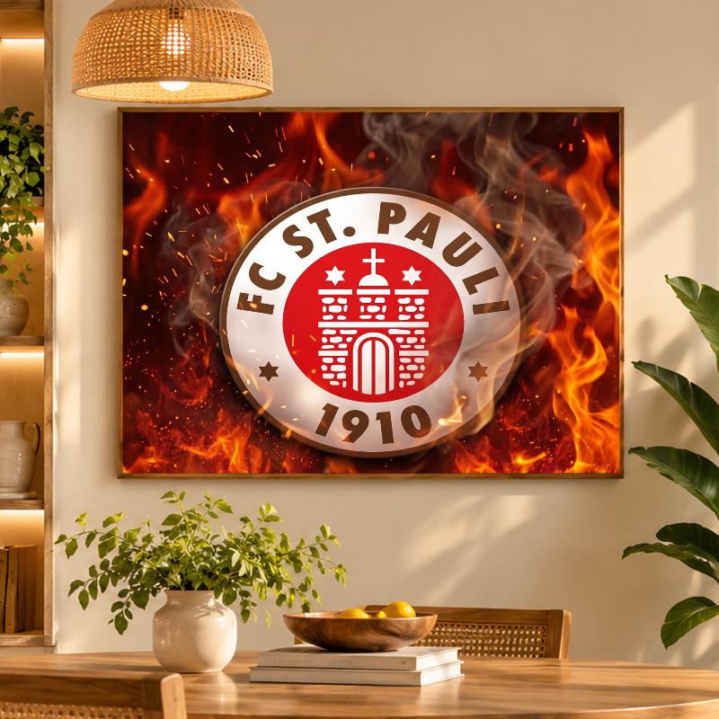 5D Diamond Painting Fulham Football DIY Full Drill Diamond Art Kit Home Decoration