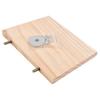 1Pcs 13*9cm Parrot Standing Stand Platform Square Wooden Springboard Hamster Wooden Pier  Budgie Hanging Toy
