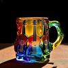 2Pcs Guitar Art Mug 11oz Musical Coffee Cup 3D Guitar Shaped Glass Mug Painted Collection Gifts for Music Lovers