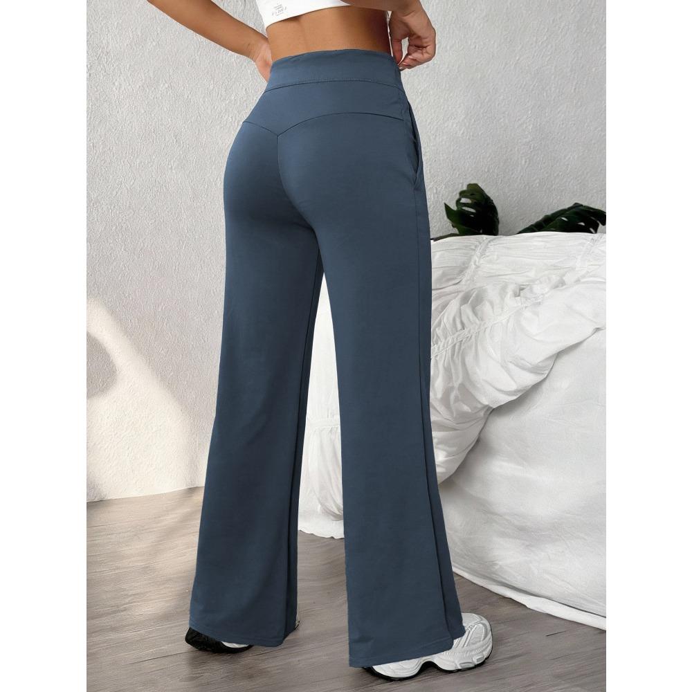 Straight Leg Sports Pants for Women, New Loose Quick Drying Pilates, Running Training Yoga Pants Fitness Suit