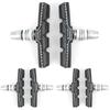 3 Paar Gummi V-Brake Bremsbeläge Blöcke Schuhe Geräuschlos für Mountainbike Faltrad Motocross