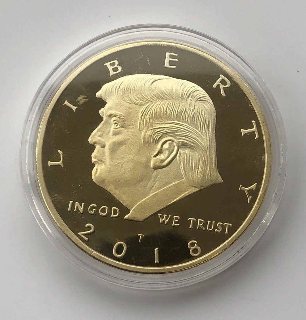 

President 2018 Us Donald Trump Inaugural Gold Eagle Commemorative Coin Novelty Color：Gold