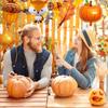22 Pcs Maple Leaves Balloons Autumn Decorations with Maple Leaves Pumpkin Balloons for  Wedding Birthday Thanksging Day Party
