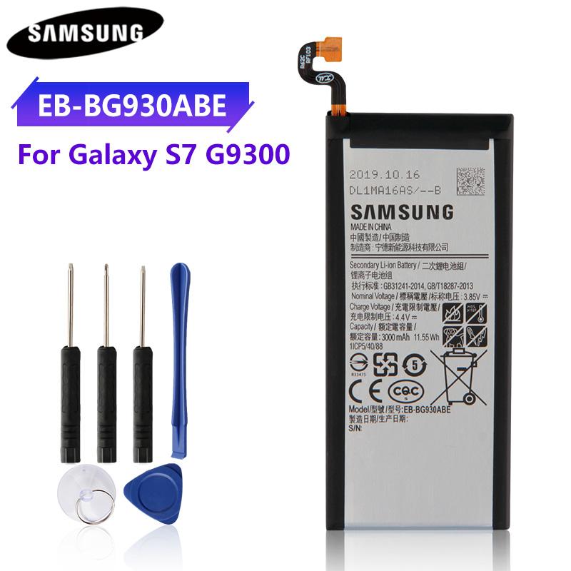 

Оригинальный сменный аккумулятор EB-BG930ABE EB-BG930ABA для Samsung GALAXY S7 G930F G930A G9300 G9308 SMG9300 3000 мАч