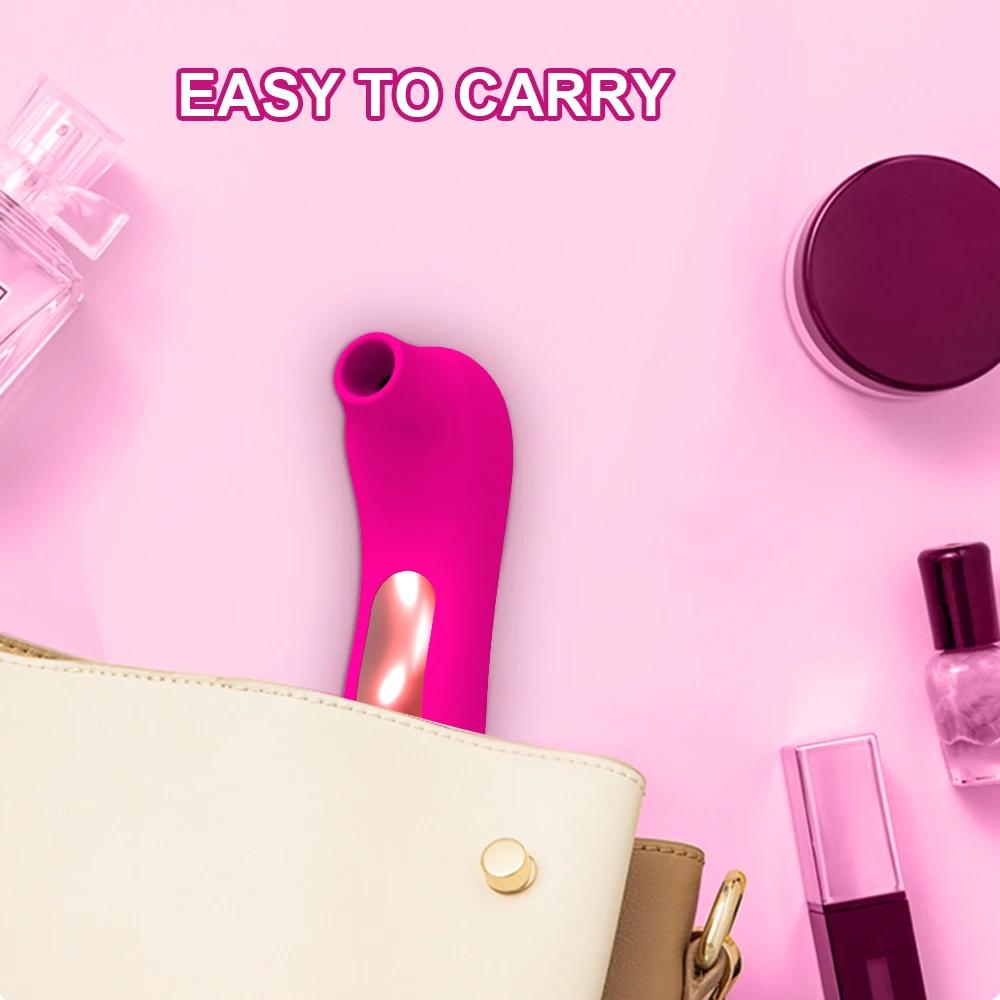 Přísavka Klitoris Sání Vibrátor Ženský Klitoris Bradavka G-Bod Orální Vakuový Stimulátor Masážní Přístroj Dospělé Sexuální Hračky Vibrátory pro Ženy