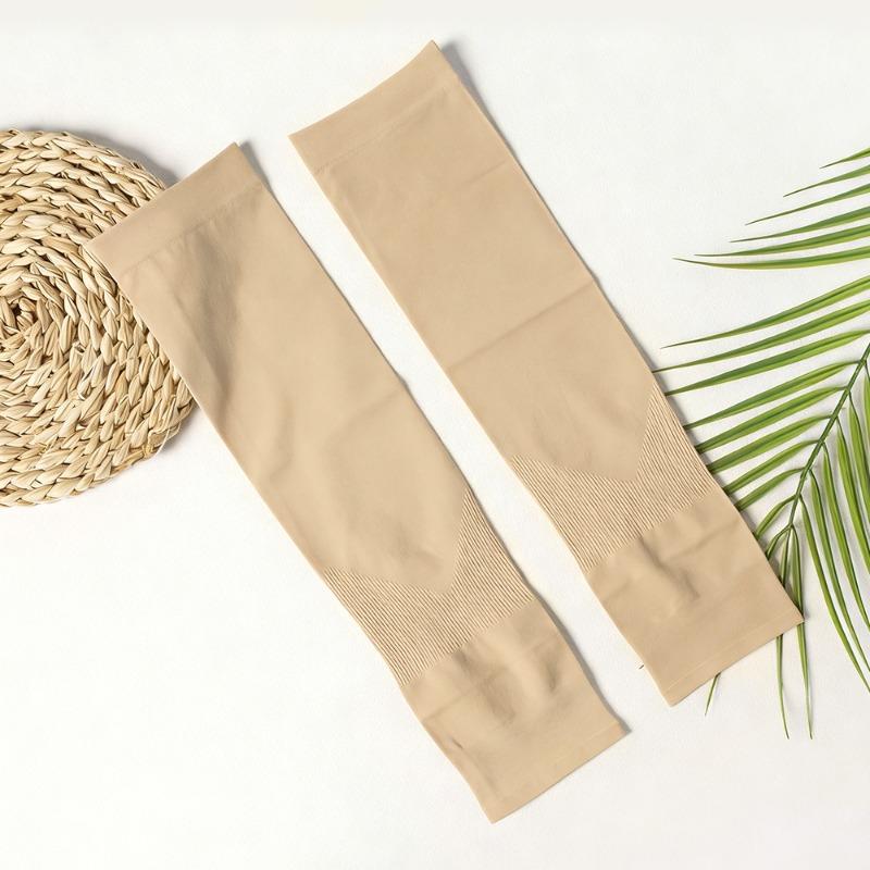 Summer Fingerless Ice Silk Arm Sleeves Insect Repellent Cooling Lightweight Covers For Cycling