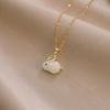 European & American Style Colored Zircon Bird & Butterfly Pendant Clavicle Necklace for Women