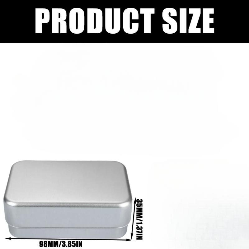 Convenient Aluminum Soap Dish Soap Storage Boxes with Leakproofs Seal for Travelers and Home Bathrooms Traveling Use