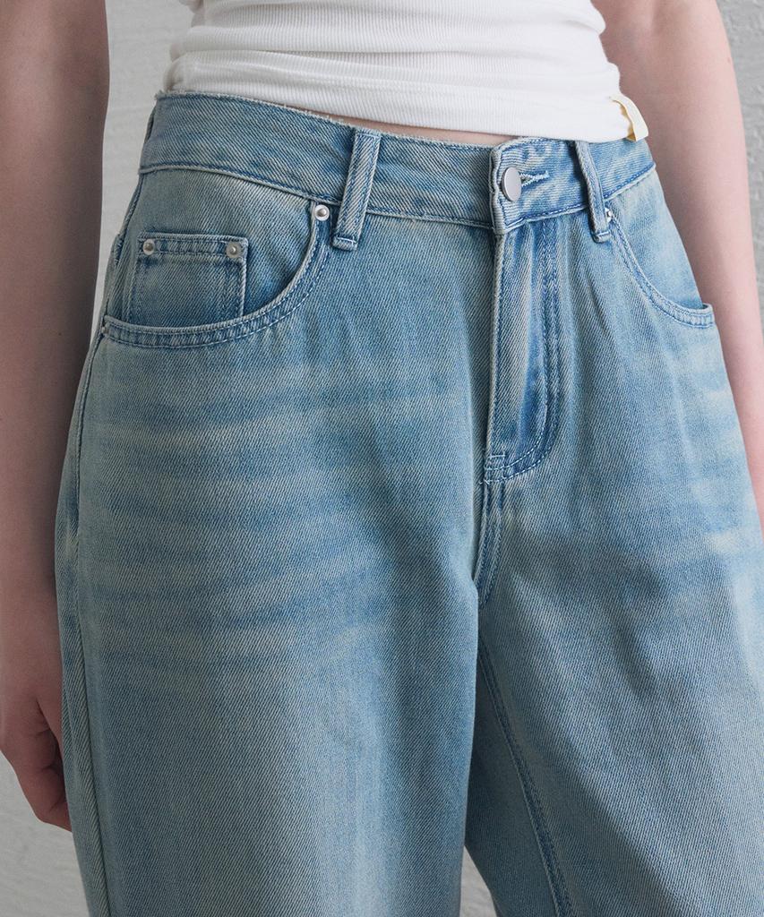 HAINT Nico Vintage Washed Denim Pants_Blue