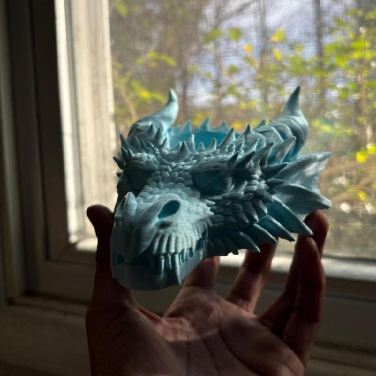 Stijlvolle Gotische Draak Ontwerp Kaarsenstandaard En Sieradenschaal 3D Geprint Plastic Unieke Kaars- En Sieradenorganizers