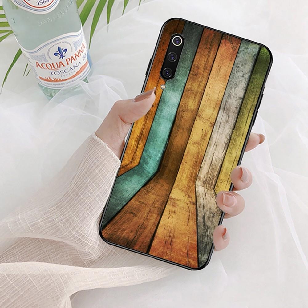 Wood Grain Phone Case For Xiaomi Mi 5X 8 9 10 11 12 lite pro 10T PocoX3pro PocoM3 Note 10 pro lite