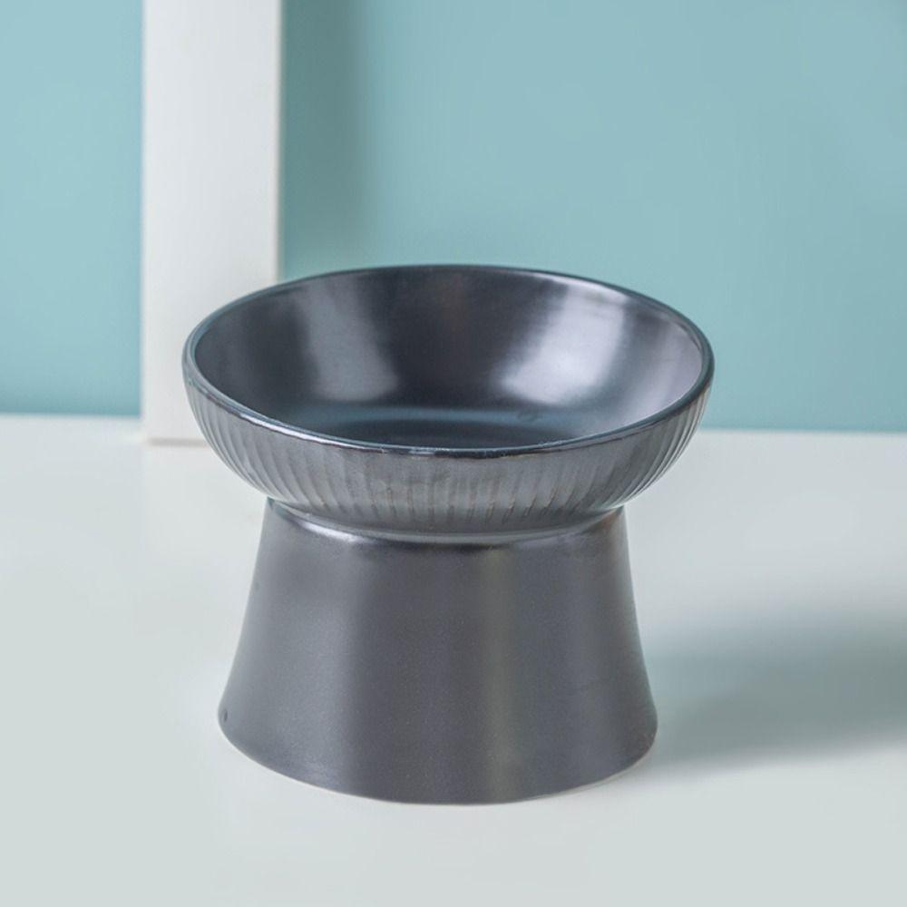 Kreativer Haustier-Hochfußnapf Keramik Haustier Trinknapf Hundefutter Fressnapf Nackenschutz