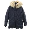Down Jacket 38 Navy With Raccoon Fur Women Used