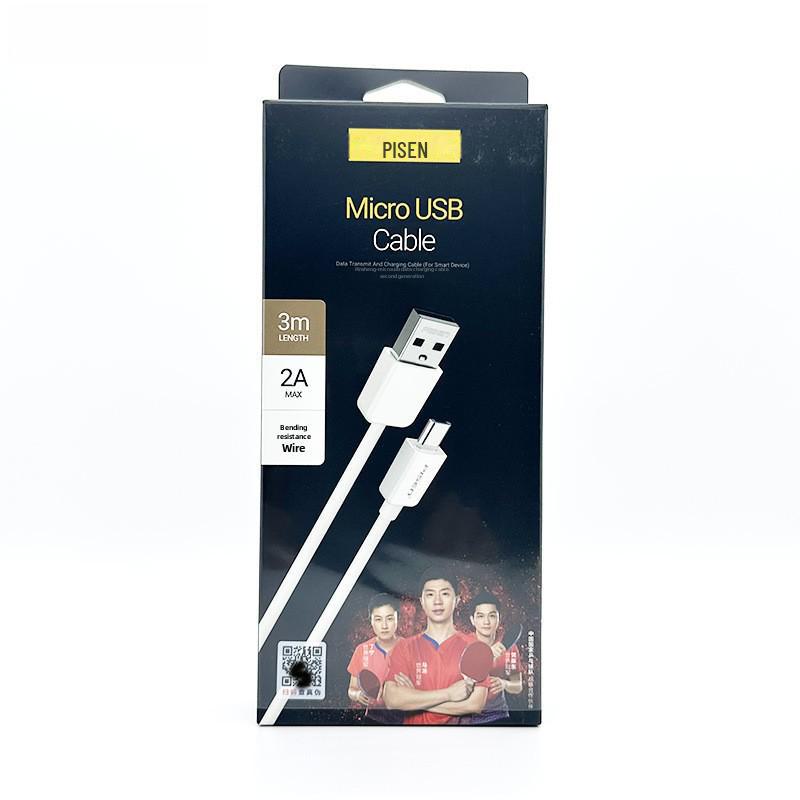 PISEN Fast Charging V8 Android Cable for Vivo, Huawei, Oppo, and Xiaomi Phones