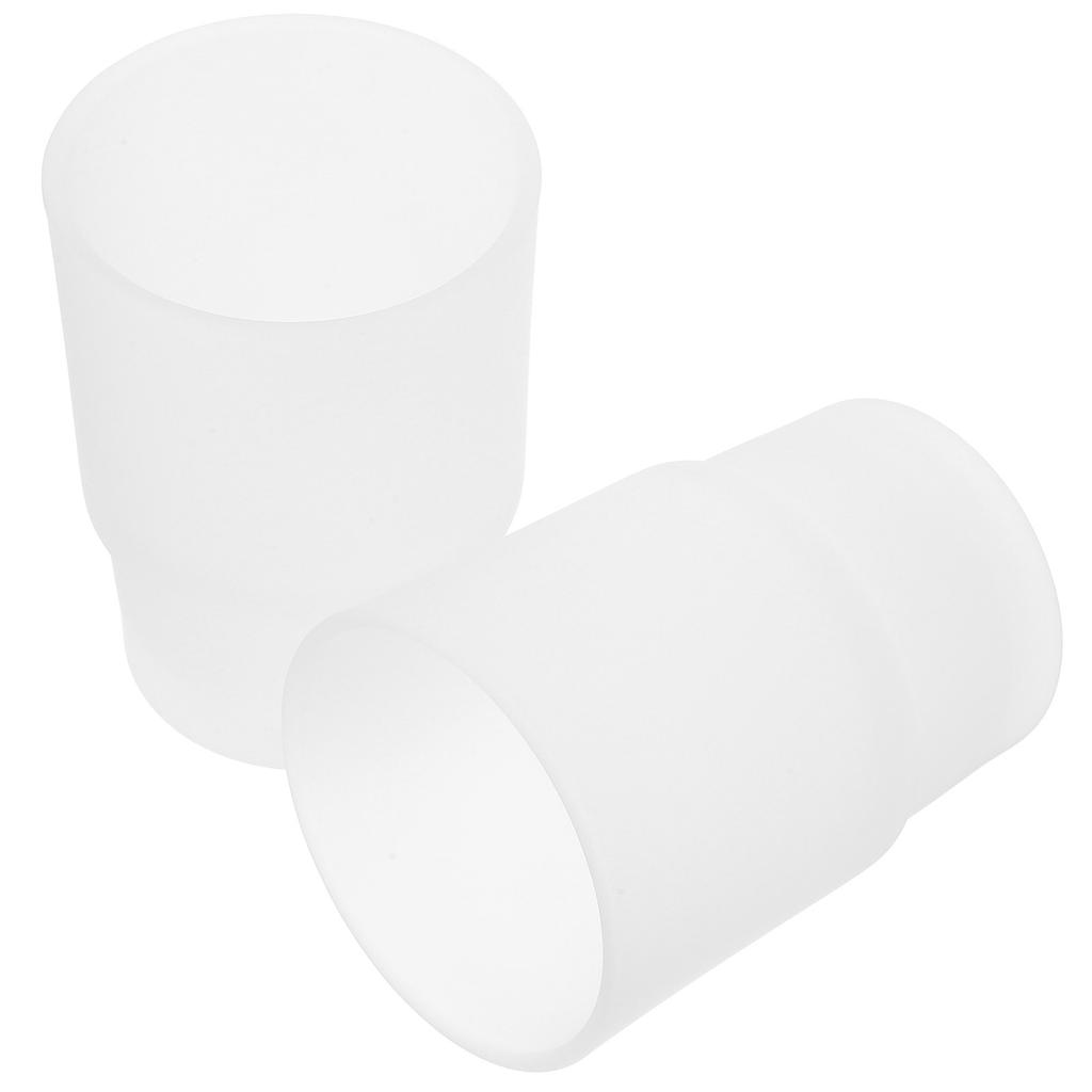 2Pcs Glass Toothbrs Cup Holder Bathroom Supplies Clear Glass Toothpaste Storage Holder Toothbrush Cup Bathroom Supplies