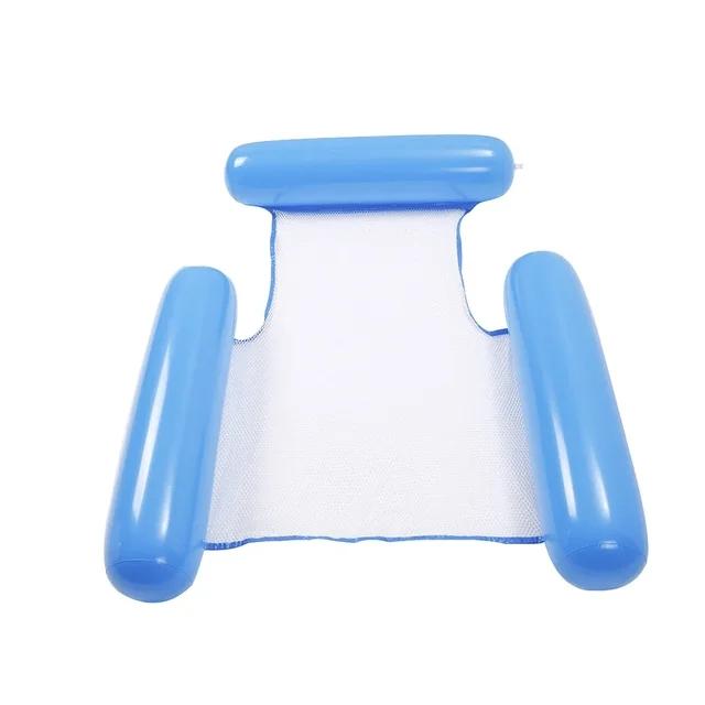 Summer Swim Inflatable Floating Water Mattresses Hammock Stripe Lounge Chairs Pool Water Sports Toys Floating Mat Pool Toys Kids