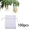 100er Pack Obstnetzsäcke 10x15 cm Obstschutz-Netzsäcke Klein für Erdbeeren Beeren Mangos Tomaten Äpfel