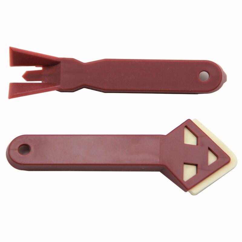 

2 шт. скребок для швейного агента скребок для клея стеклянная лопатка для клея набор инструментов инструмент для заделки швов герметик разглаживатель 2pc