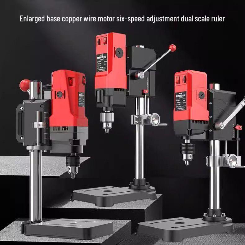 Compact 220V High-Power Precision Drill Press for Home - Multifunctional Bench Drill & Milling Machine