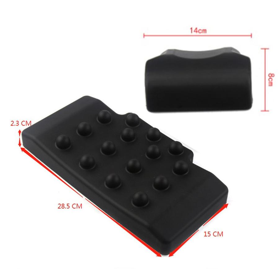 2xMotorcycle Rear Saddlebag Trunk Sticker Back Backrest Massage Cushion Top Case