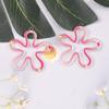 Hollow Flower Pendants Flower Charm Small Flower Necklace Bracelets Supplies Acrylic Material for DIY Bracelets Necklace