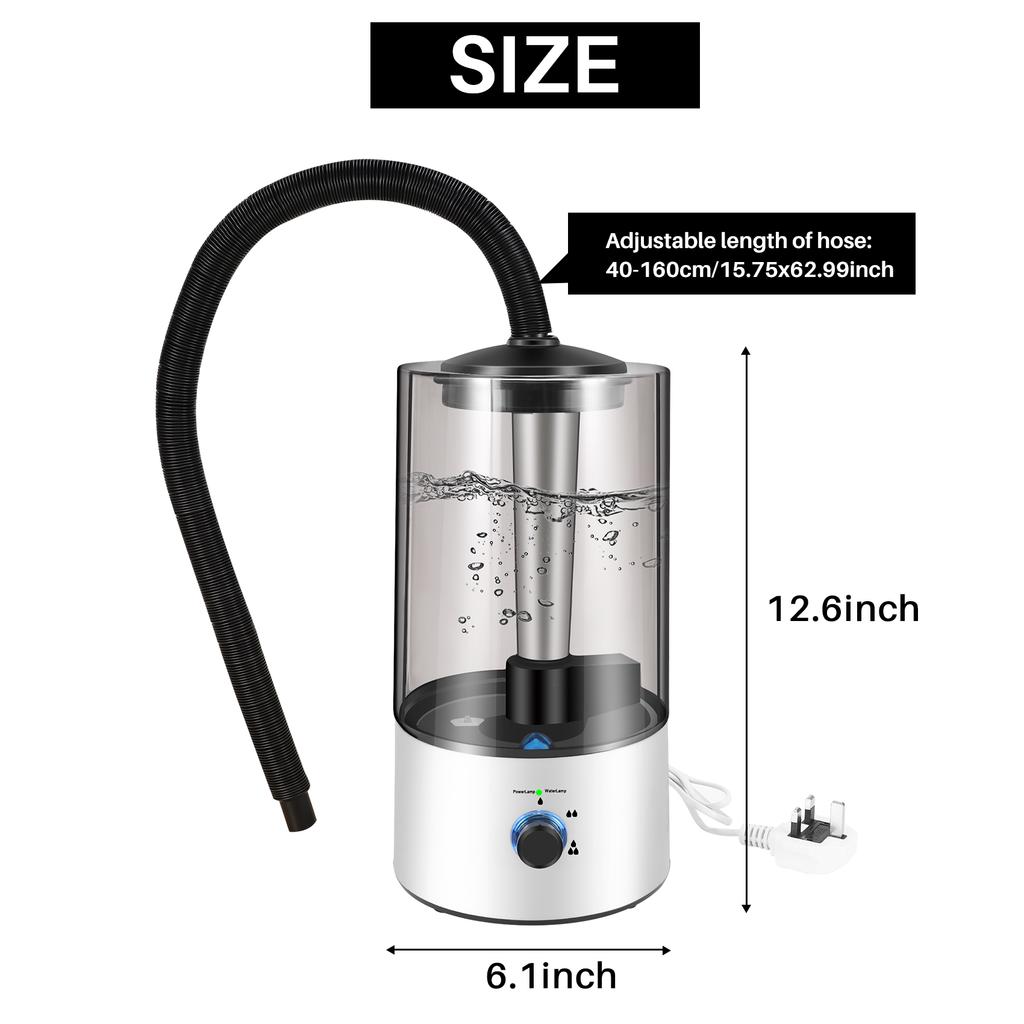 M-Modern-4L Amphibians & Reptile Mist Humidifier With Hose Adjustable Terrarium Reptile Fogger Humidifier Accessories