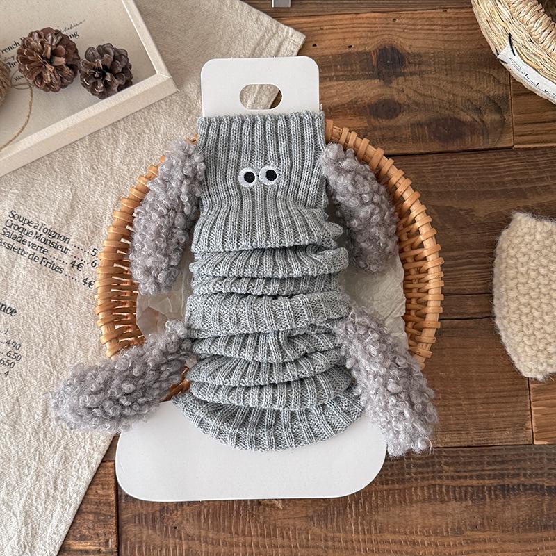 Girls' Korean Style Puppy Ear Leg Warmers - Cute, Warm, Autumn/Winter Calf Socks & Boot Covers