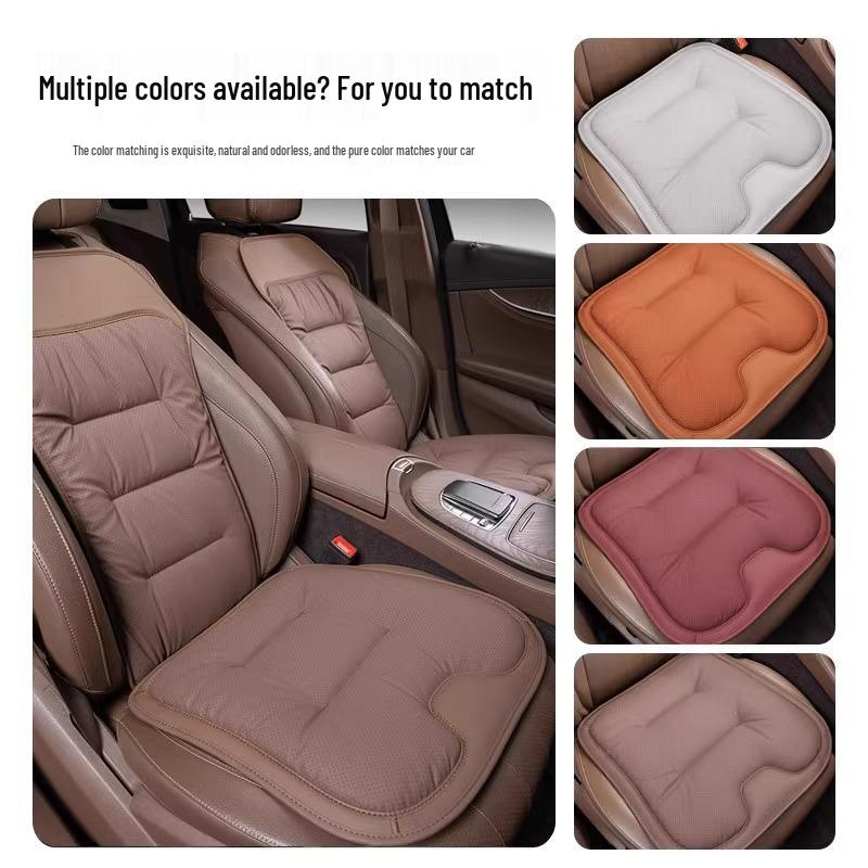 Nappa Leather Cooling Car Seat Cushion – Customizable, Non-Slip, Breathable, High-End, Four-Season Ventilation