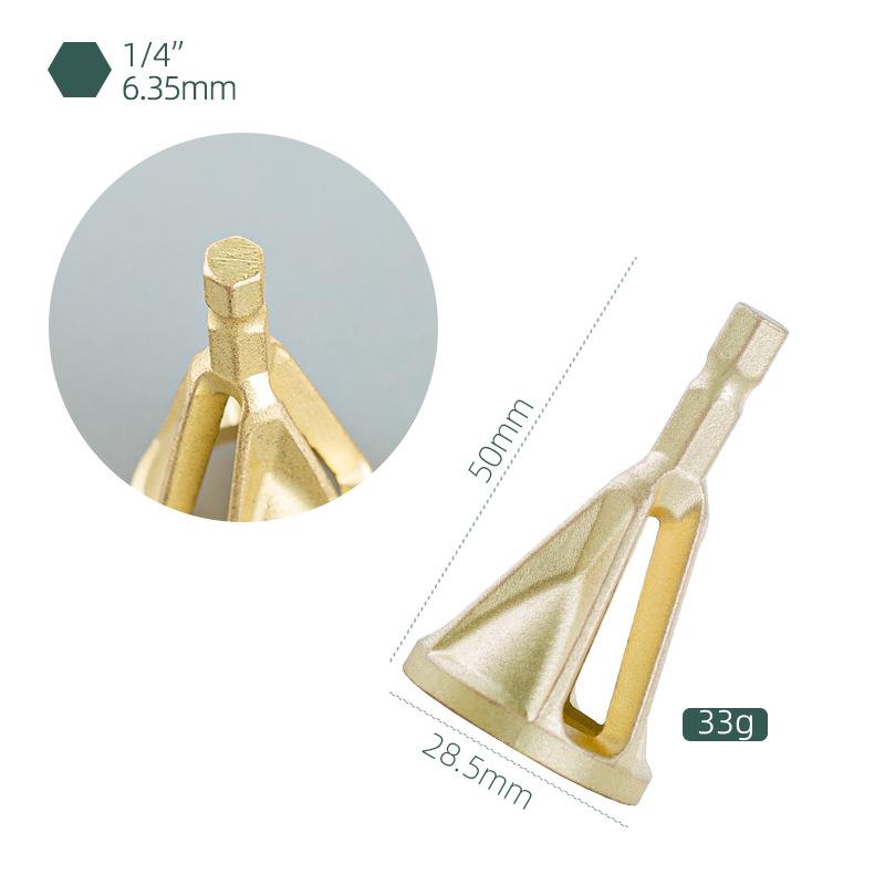 New External Chamfer Deburring Three Blade Triangular/hexagonal Handle Gold Black Silvery Electric Drill Tool Accessories