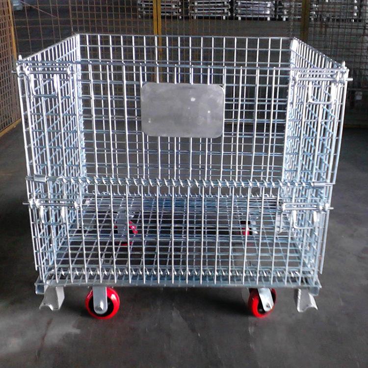 Stackable Iron Frame Folding Warehouse Cage