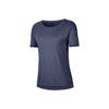 Yoga Fitness Short Sleeve T-Shirt Women Tops Blue CJ9327-491