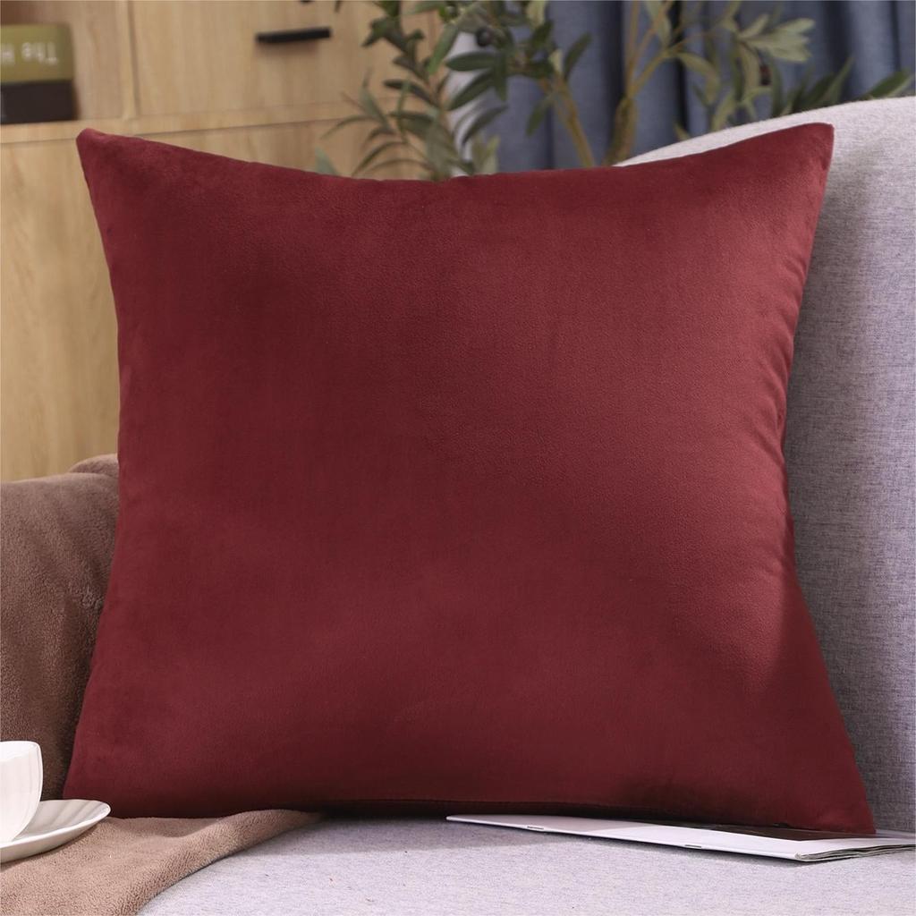 New Fashion Twill Velvet Pillow Cover Modern Simple Solid Color Pillow Home Living Room Sofa Bedroom Cushion Cover