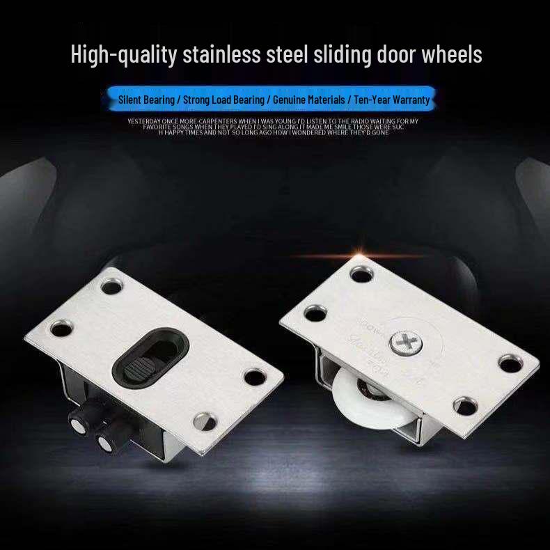 Stainless Steel Sliding Door Pulley Wheel for Solid Wood Cabinets