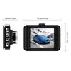 LckCryspho FHD 1080p Dash Camera Loop Recording, Night Vision Mode, 32GB SD Compatible, For Car Use, Black
