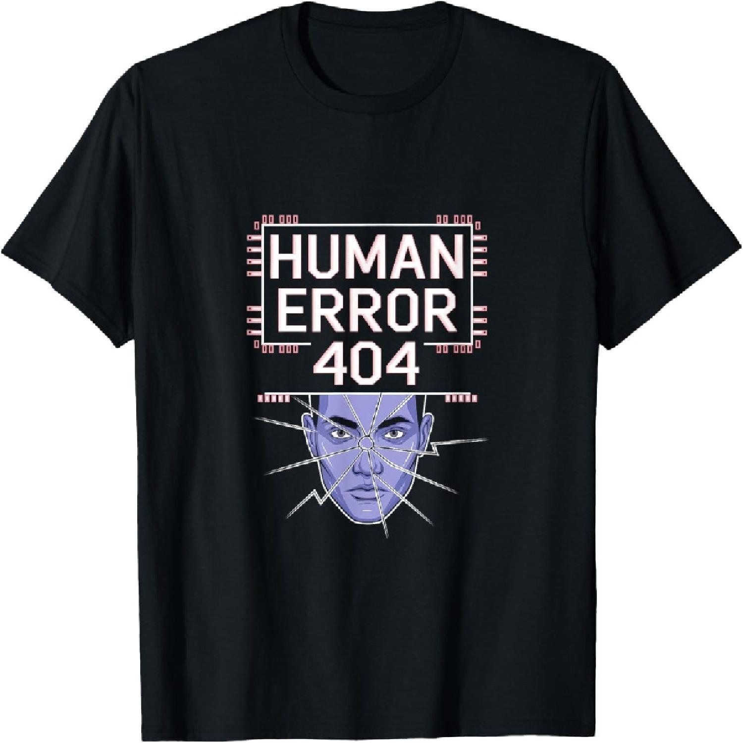 

Error 404 – Glitch Cyberpunk Tech Aesthetic T-Shirt(1) XXXXXL різнокольоровий