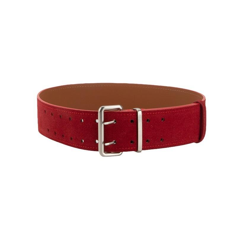 Frosted Retro Velvet Retro Women's Belt Korean Style Fashion Pin Buckle Versatile Jeans Genuine Leather Belt for Women