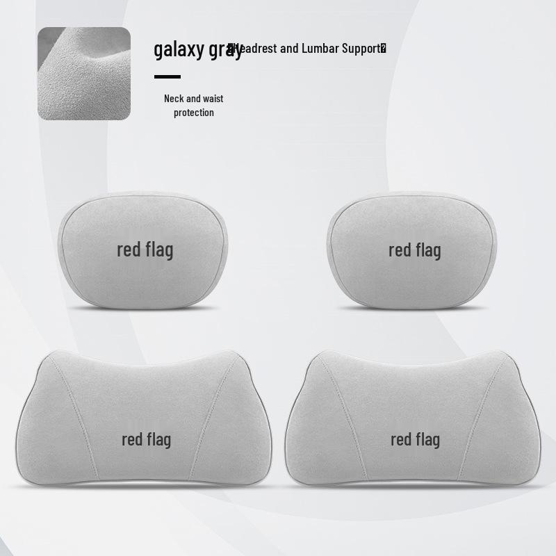 Car Headrest Neck Pillow & Lumbar Support Cushion for Hongqi H5, HS5, H7, H9, HS3, QM5, LS7