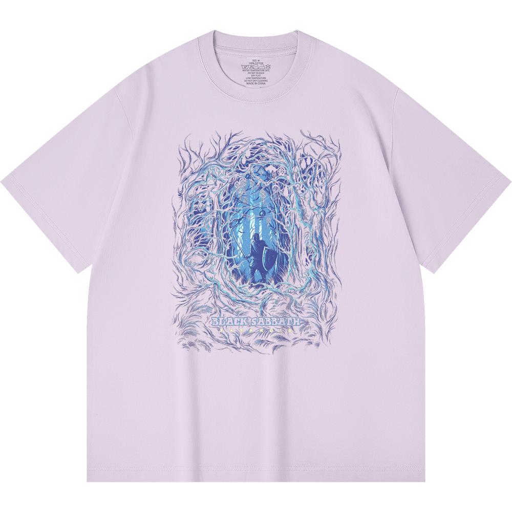 230 g/m² 100% Bavlna T-shirt Heavy Metal Rocková Kapela Tisk Populární Hudby Unisex Těžký Bavlněný T-shirt