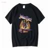 Men's Judas Priest Touch Of Evil Slim Fit T Shirt X Large Black Long or Short Sleeves Vintage Washed Stylish Unisex Stretched